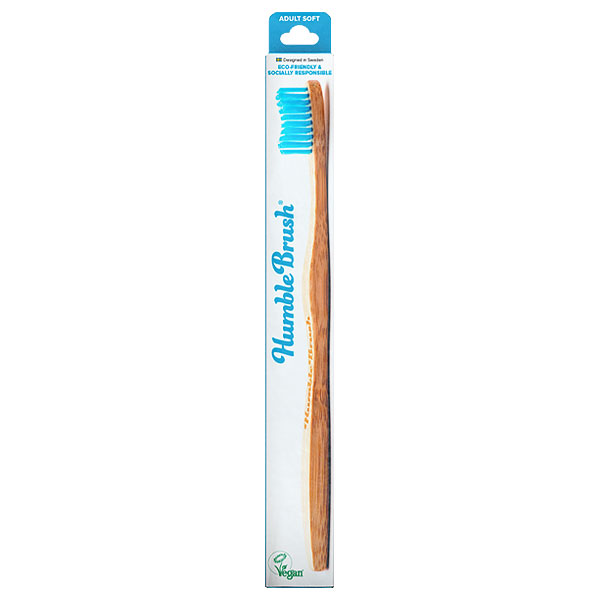 The Humble Co. Bamboo Humble Brush - Blue - Soft