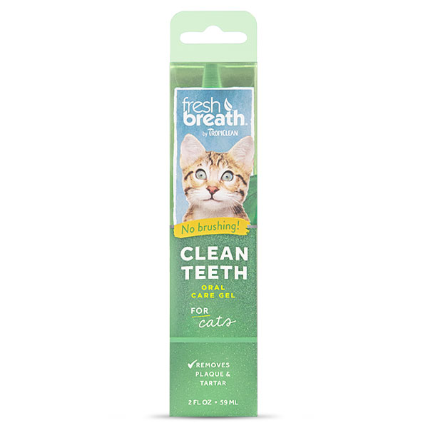 TropiClean Fresh Breath Clean Teeth Gel for Cats - 2oz